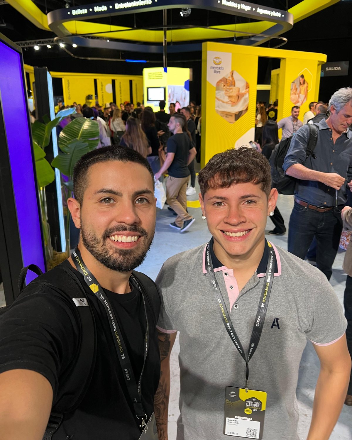 Gabriel y Alan Martínez, de Dupla Digital, en el Mercado Libre Experience.